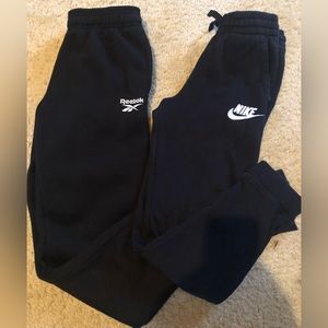2 pair of black joggers